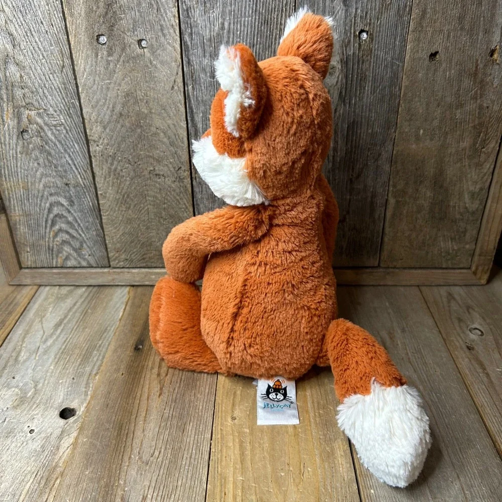Jellycat Bashful Fox Medium Orange White Plush Stuffed Animal Toy 12 Inch
